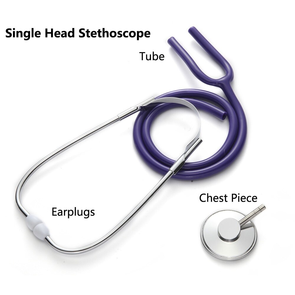 Arts Medische Apparatuur Student Dierenarts Verpleegkundige Medische Apparaat Draagbare Enkele Kop Stethoscoop Professionele Cardiologie Stethoscoop