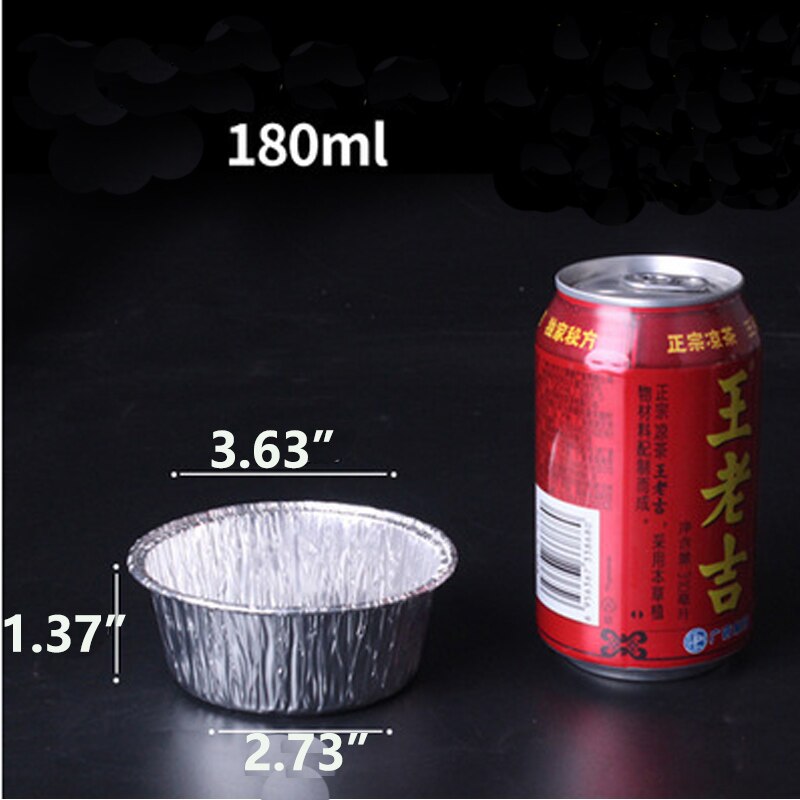 Aluminium Oven Liner Pannen Ronde Wegwerp Tin Pannen En Extra Diepe Aluminiumfolie Voor Bakken En Camping.: 6oz  60pcs