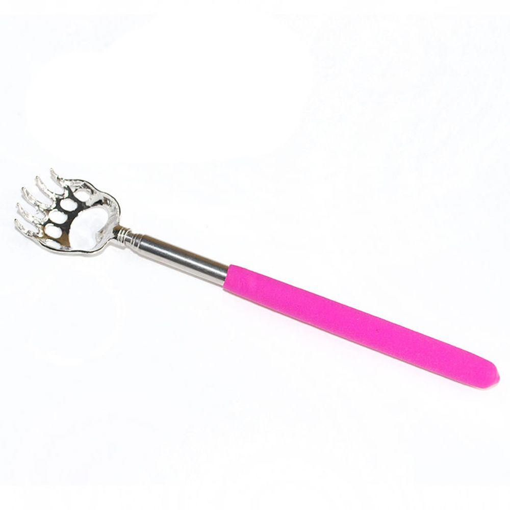 Back Scratcher Telescopic Scratching Backscratcher Massager Kit Back Scraper Extendable Telescoping Itch Health Products Hackle: Bear Claw Pink