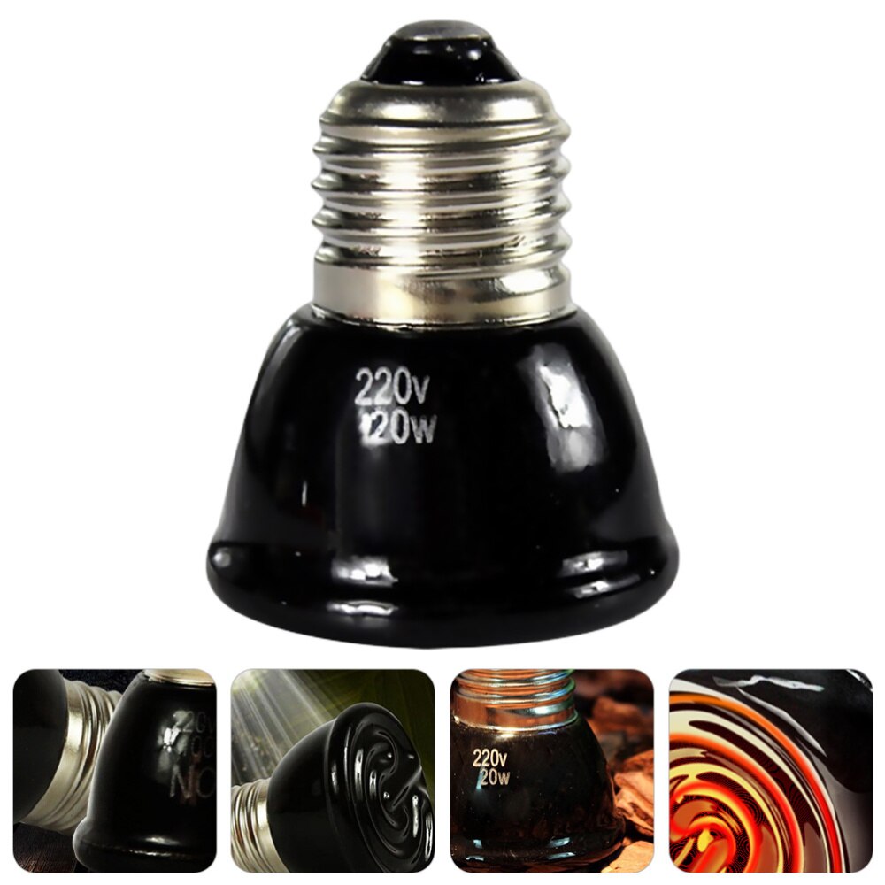 1Pc Heat Lamp Premium Portable Lightweight Durable Heating Light Heat Preservation Lamp Heat Emitter for Reptile Turtle: Assorted Color