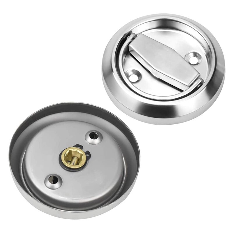 2Pcs Stainless Steel Ring Handle Dark Handle Door Background Wall Fire Hydrant Door Round Handle