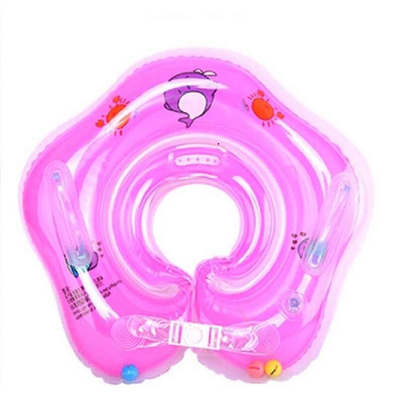 Tube de natation gonflable pour bébé, anneau de cou, flotteur de sécurité pour bébé, accessoires de natation d'eau gonflable Flamingo: Pink