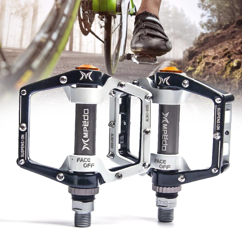 pedales planos de bicicleta MTB Road 2 rodamientos sellados pedales de bicicleta de montaña pedales de plataforma ancha accesorios de bicicleta