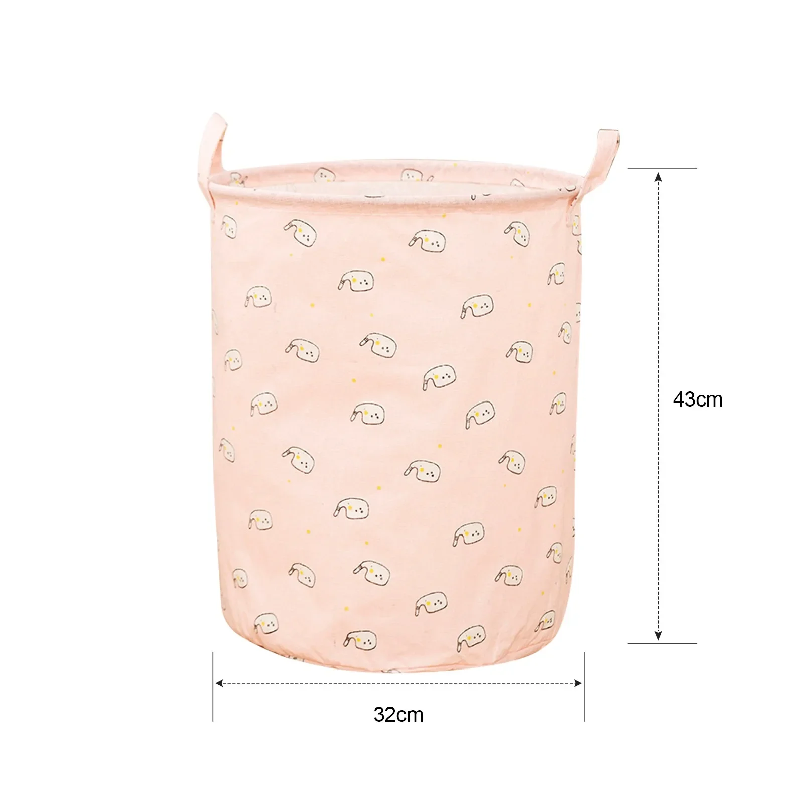 Organizer Canvas Laundry Basket Waterproof Large Capacity Laundry Hamper Dirty Clothes Storage Basket Toy Home Storage Bin 45x35