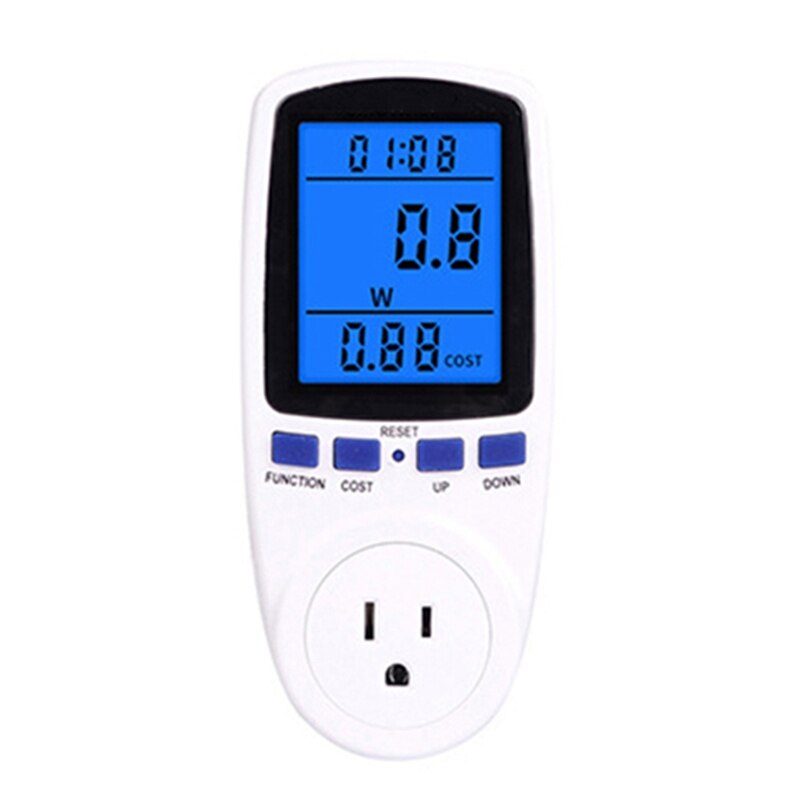 Power Meter Electricity Usage Monitor,with Backlight LCD,Overload Warning Watt Volt Amp Meter for Home