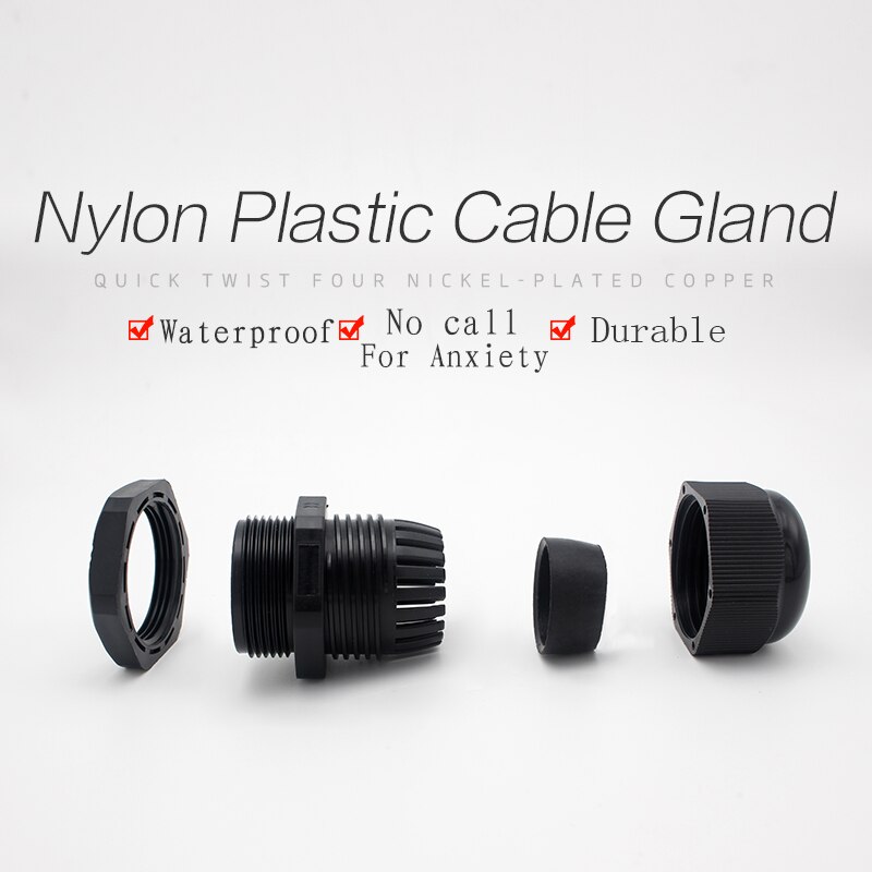 1 Stks/partij PG42 Nylon Wartel Waterdichte Pakking Plastic Connector voor 32-38mm IP68