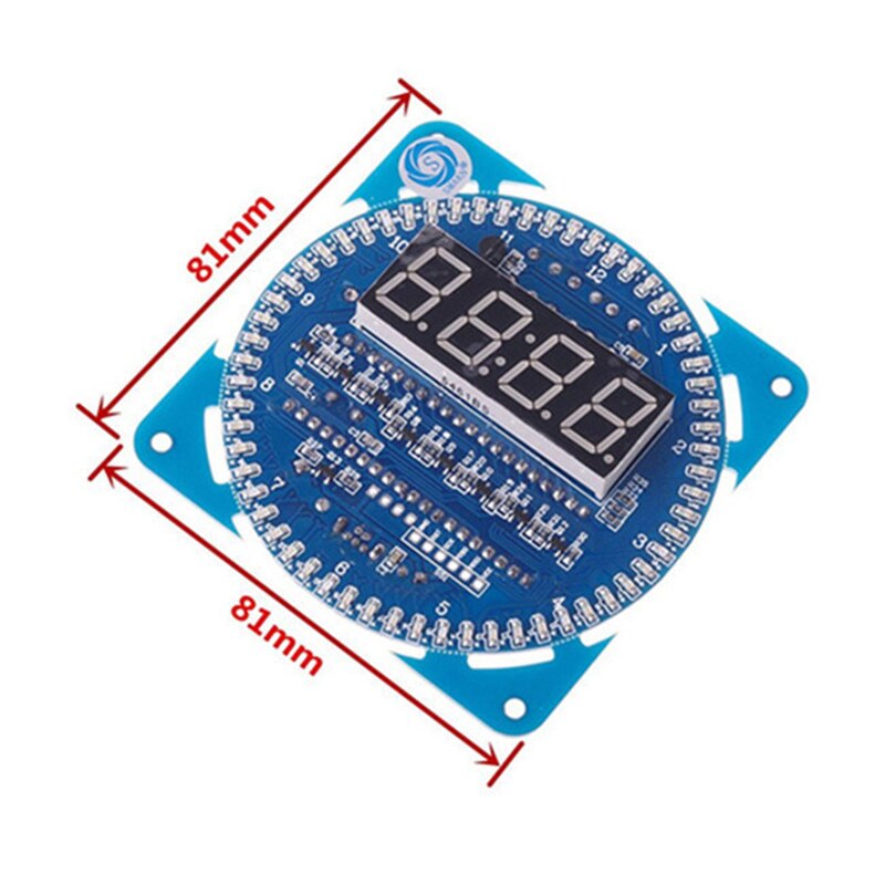 DS1302 Rotating Digital LED Display Module Alarm Electronic Digital Clock LED Temperature Display