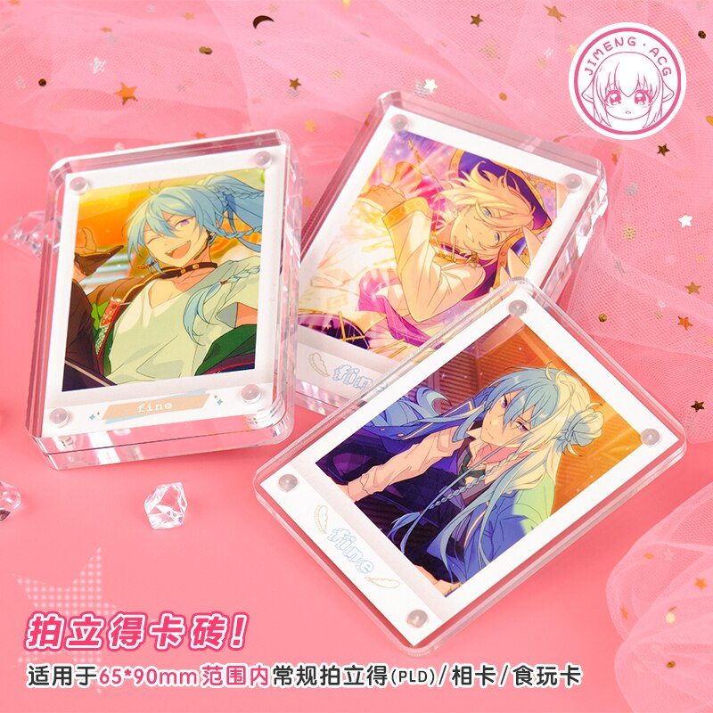 Double-Layer High-Definition Clear Acrylic Card Brick Mini Card Photo Frame Photocard Organization Postcard Storage Desktop Deco: 65 90mm / 8mm