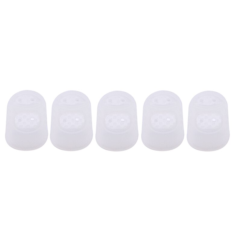 Funda de silicona antideslizante para dedo, accesorios de seguridad para cocina y horno, 5/3 piezas: A white
