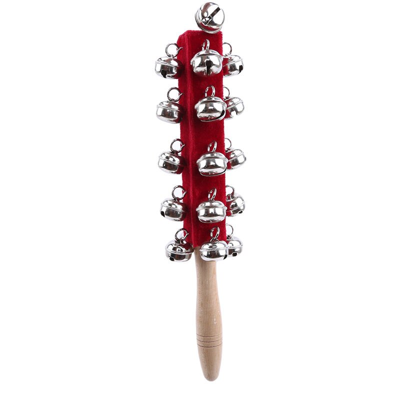 Warm Houten Handheld 21 Jingle Bells Bar Slee Stok Kinderen Speelgoed Percussie-instrument Speelgoed Voor Ktv Party Kinderen Kid