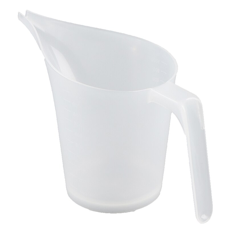 1 st spets mun plast måttkanna kopp graderad yta matlagning kök bageri verktyg förnödenheter vätskemått kanna