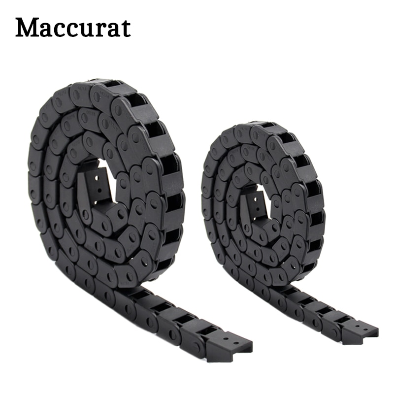 3D printer parts 1m Black Nylon Cable Drag Chain Wire Carrier for 3D Printer CNC Machine 10x10mm 7x7mm