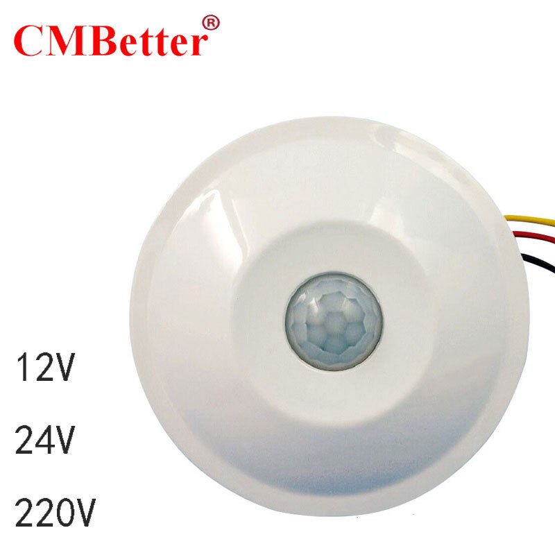 PIR motion sensor human body infrared sensor intelligent delay adjustable delay time sense DC24v/24v/220v