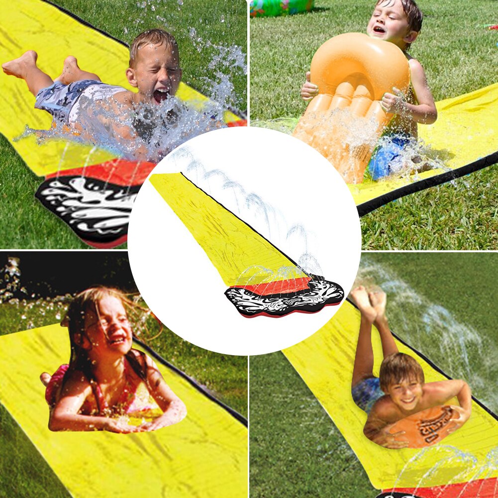 Pvc Achtertuin Zomer Water Games Speelgoed Gazon Gras Glijbanen Zwembaden Voor Kinderen