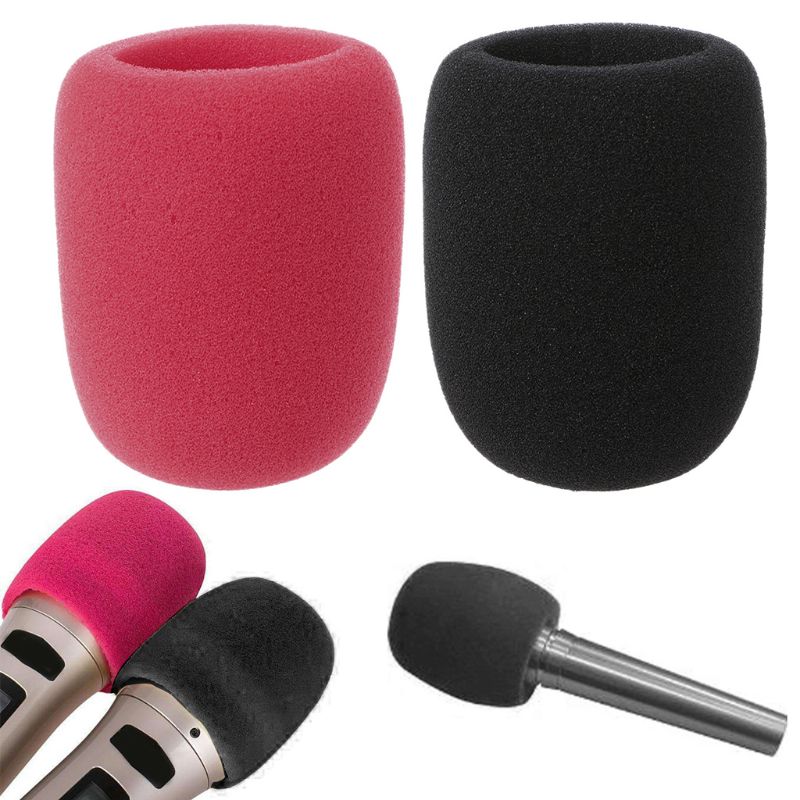 1PC Microphone Foam Thicken Mic Cover Sponge Studio WindScreen Protective Grill Shield Soft Microphone Cap qyh