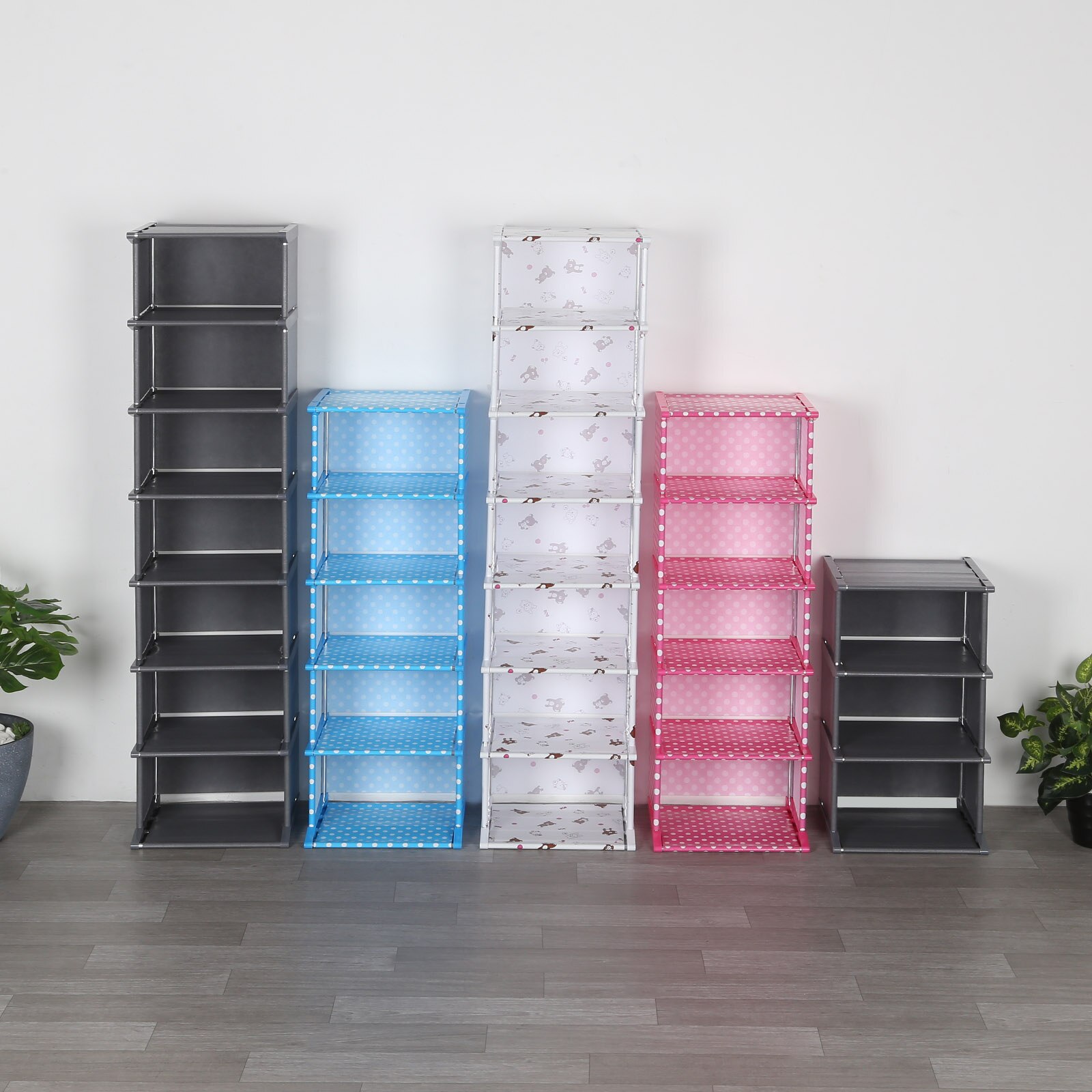 CellDeal 4/6/8 Layer Useful Shoe Rack DIY Easy Assembly Shoes Storage Cabinet Dustproof Moistureproof Shoe Shelf Large Capacity