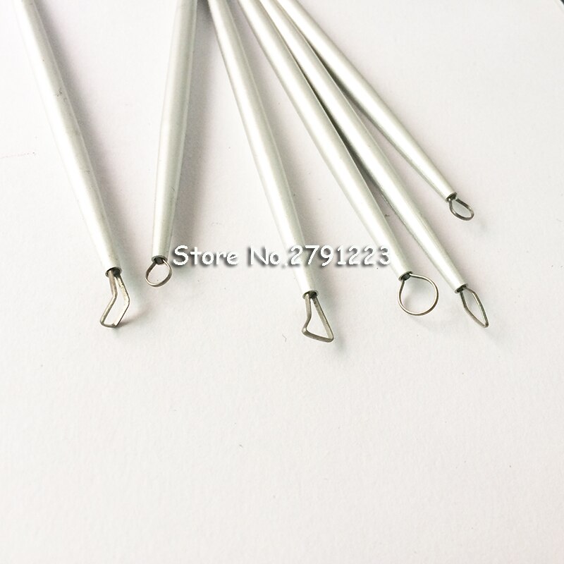 7Pcs/set Stainless Steel Aluminum Polymer Clay Tools Pottery Ceramic Sculpting Tools Carving Wire End Ribbon Tools 14 head