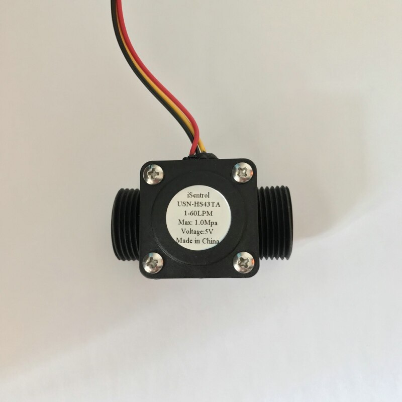 NPN Pulse Digital Hall Effect Water Flow Sensor 1-60L/M G3/4" -Ultisolar Energy-Solution iSentrol Saier Sensor Provider