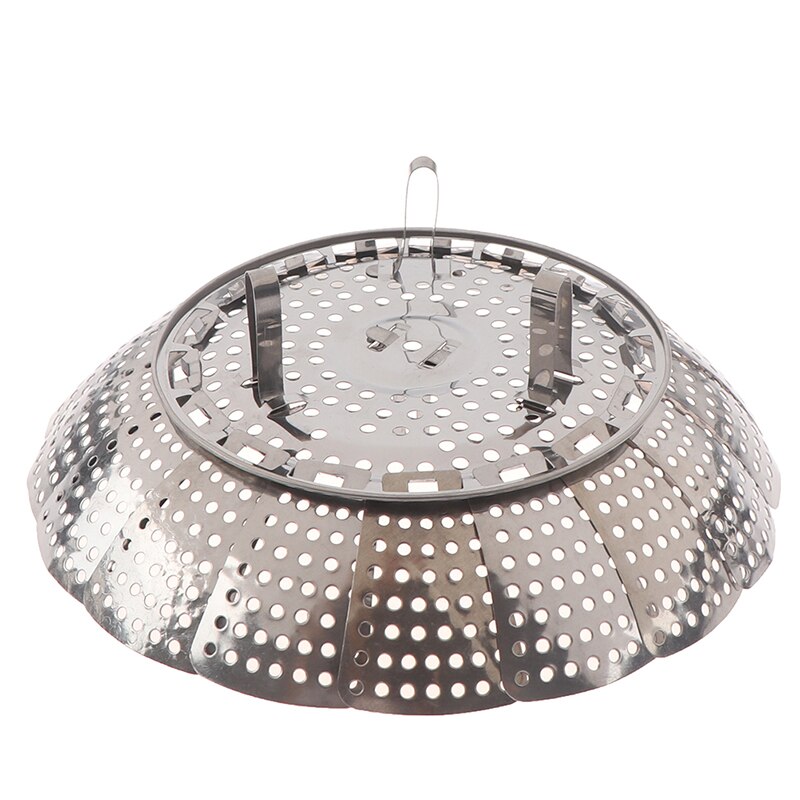 Cesta de vapor para comida al vapor, máquina para cocinar verduras, vaporera extensible, herramienta de cocina de acero inoxidable