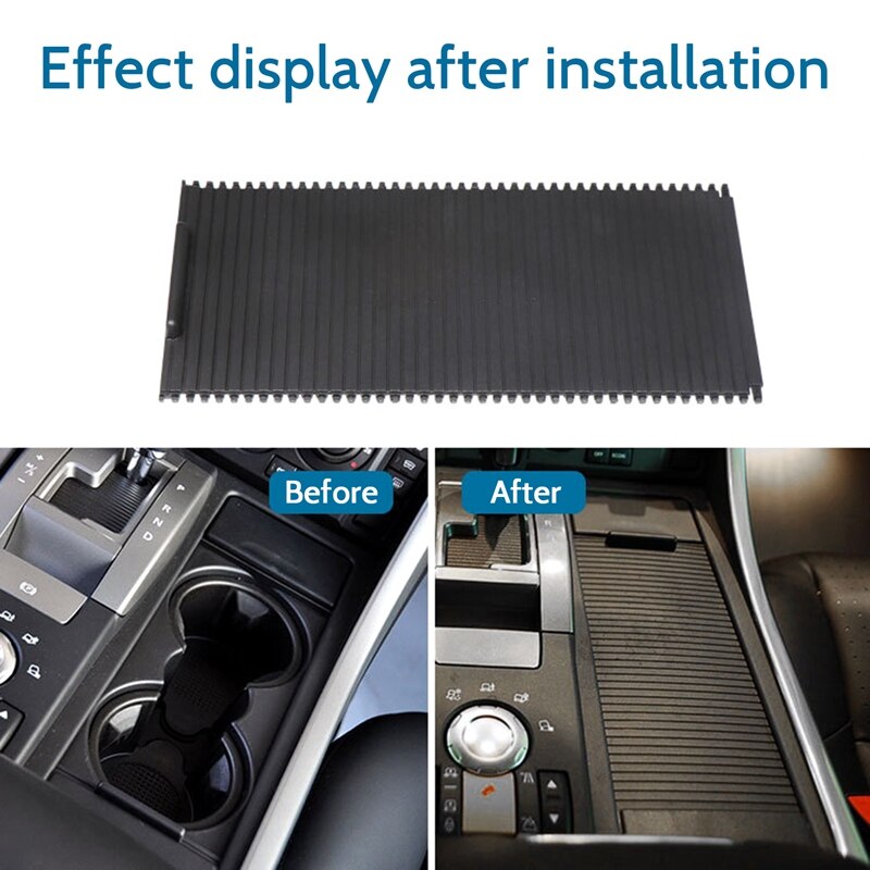 Center Console Cup Holder Cover Sliding Roller Blind Shutter For Land Rover Range Rover Sport 2005