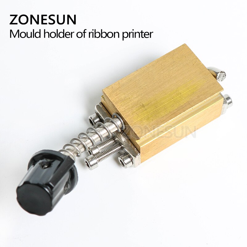 ZONESUN Mould holder of ribbon printer LT-50D coding device heat head of stamping printer heat block of printer letter die cave