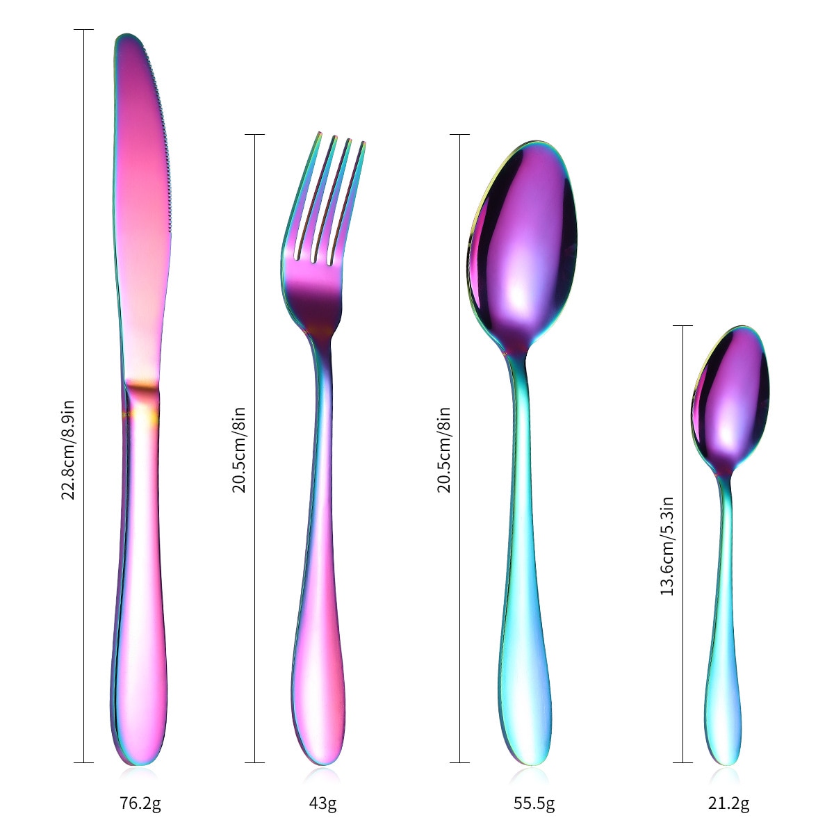 36-Piece Set Stainless Steel Cutlery Box. Cutlery dishes and plates sets forks knives spoons rose gold flatware