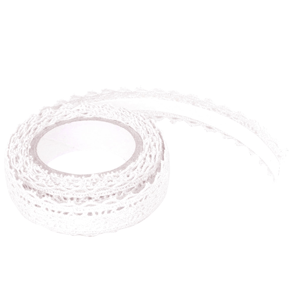 Cloth Tape Self Adhesive Packaging Lace Ribbon Multipurpose Home Scrapbooking Decorative Fabric Trim DIY Craft Wedding Christmas