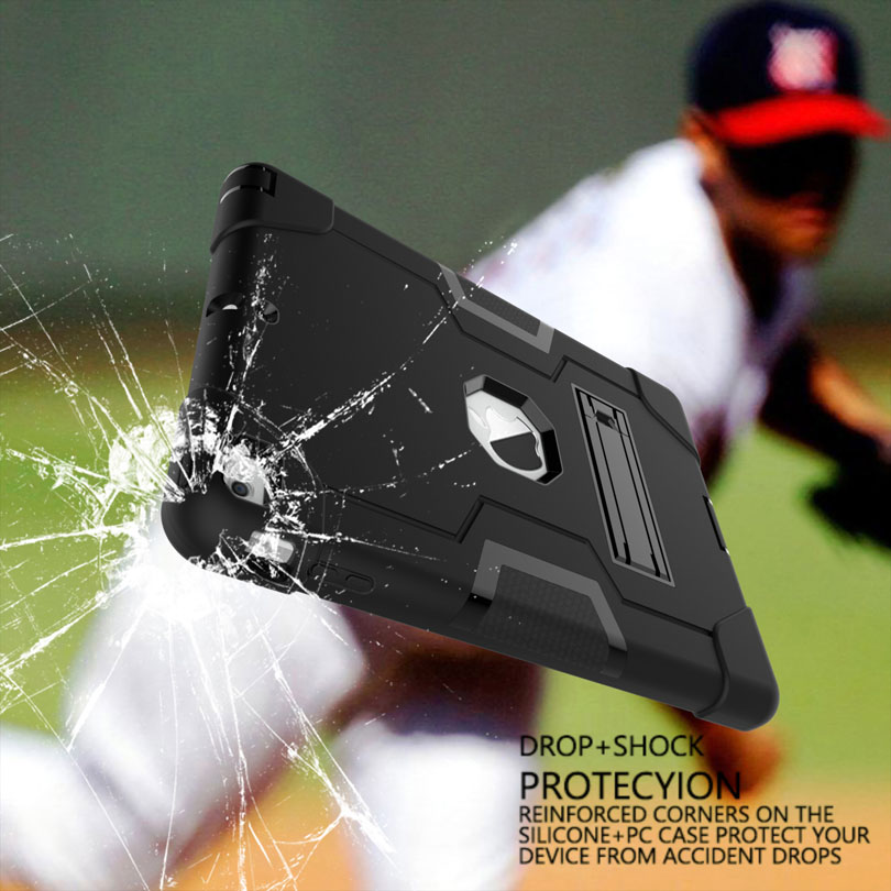 Armor Case Voor Ipad 4 3 2 9.7 Heavy Duty Silicone Tpu + Pc Hard Stand Shock Proof + screen Protector IP71