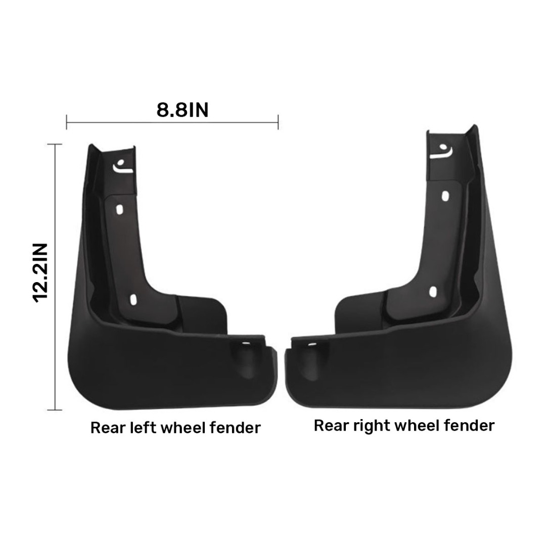 4pcs Durable Automobile Front&amp;Rear Mudguard High Plastic Car Mud Flaps Accessories For Ford For Mustang Mach-E