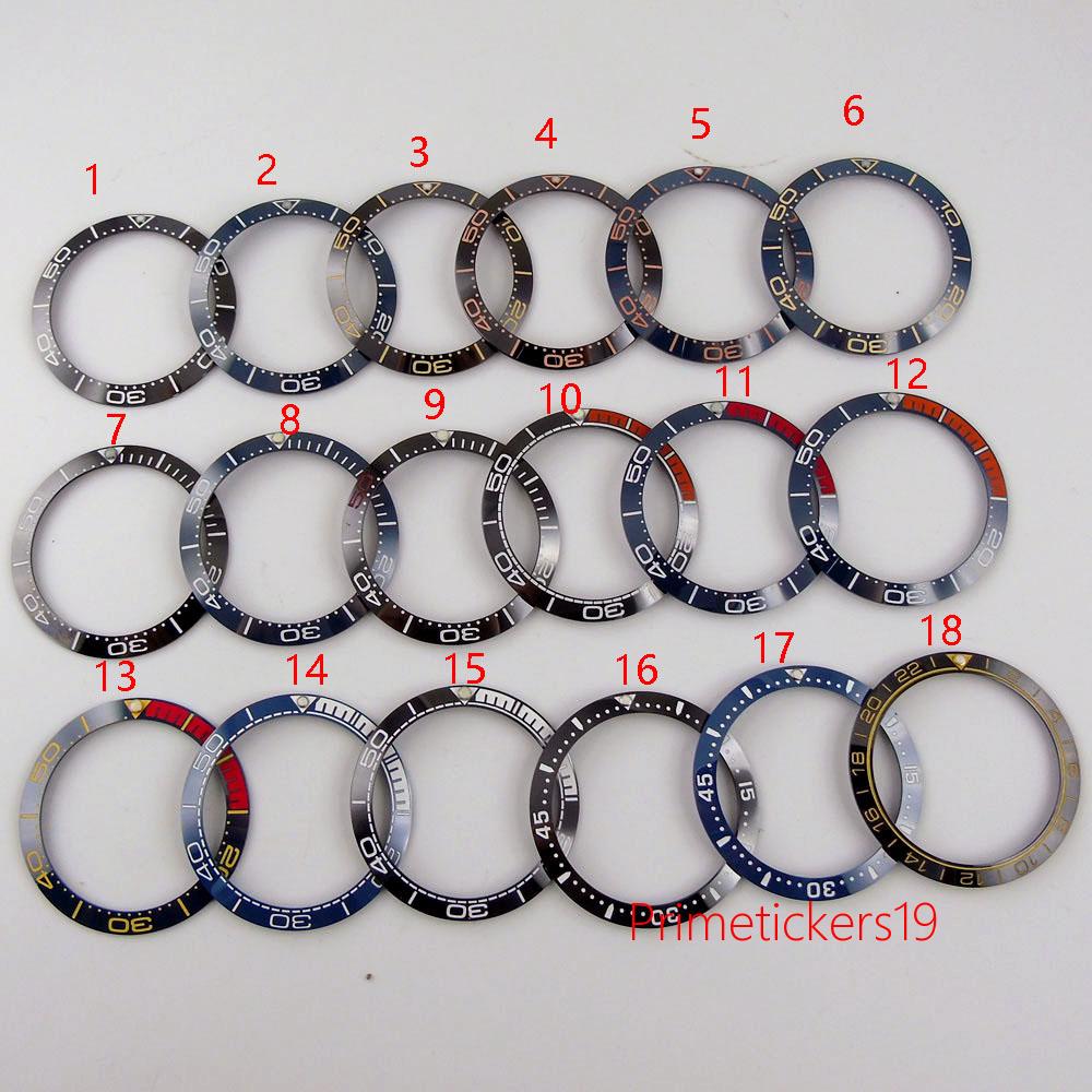 Ceramic Watch Bezel Insert Ring 38mm Fit For 40mm Men Watches Wristwatch Parts