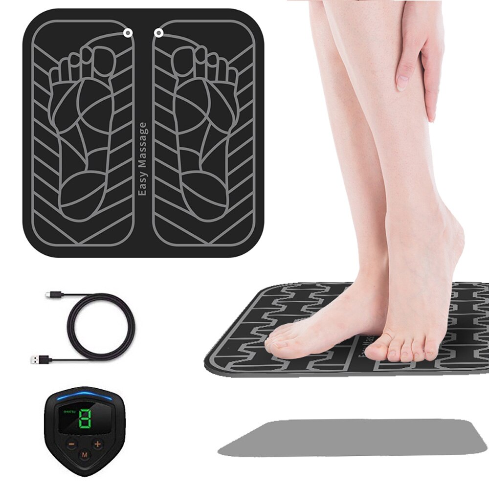 Smart fitness fodmassage apparat smertelindring ems muskelstimulering ems træner originalt fitness udstyr til fod massager: Klar