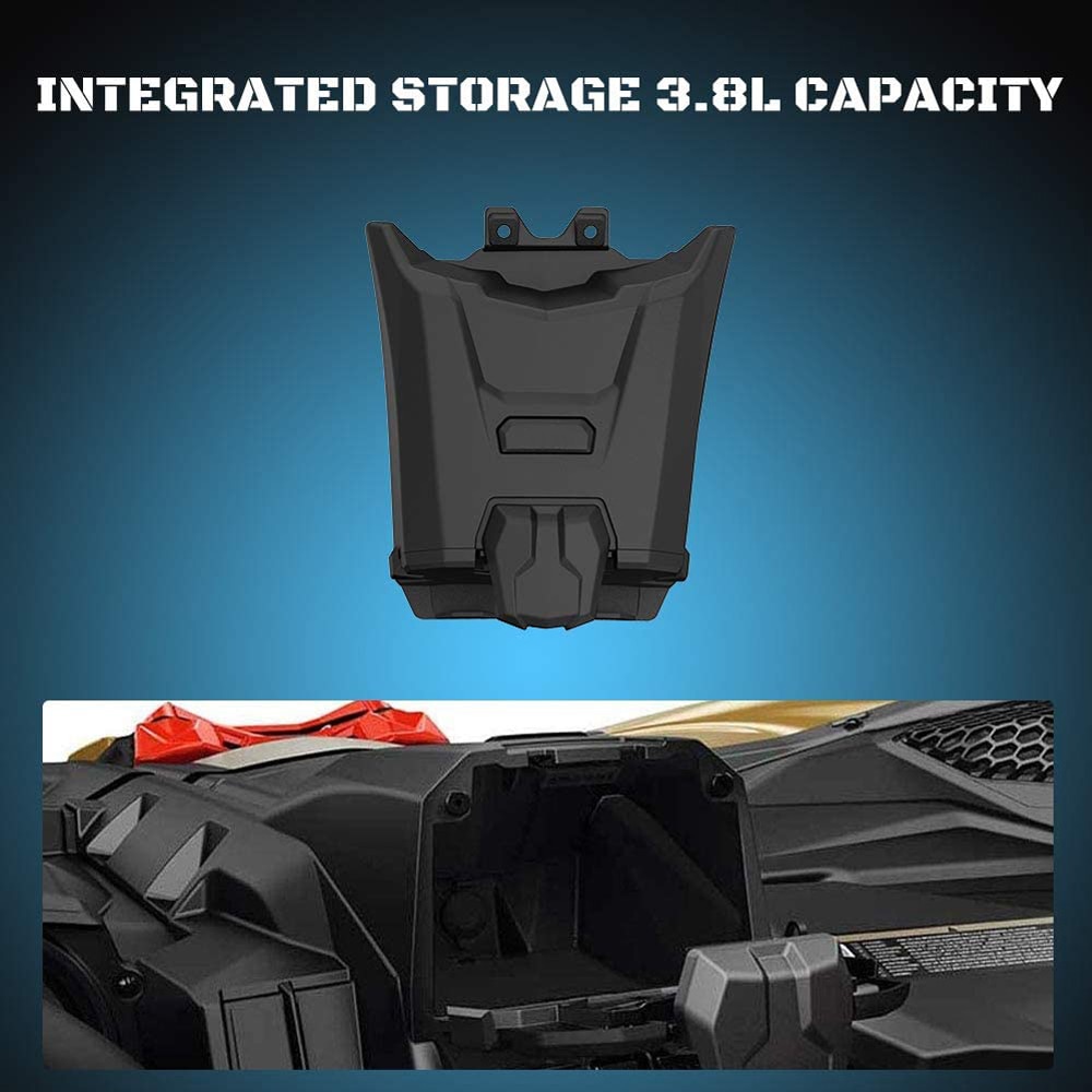 Electronic Device Holder With Integrated Storage For Can Am Maverick X3 Models Smartphone Navigation Stand Black