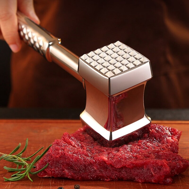 Vleesvermalser Mallet Hamer Dubbelzijdige Losse Vlees Hamer Keuken Tool Biefstuk Tenderizer Met Anti-Gleed Handvat