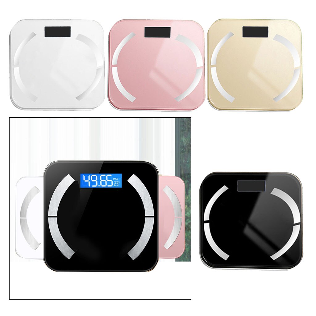 Digital Body Fat Scale Smart Bathroom Bluetooth Calories BMI Water Checker 180kg BMI Bluetooth Weigh BMI Bluetooth Monitor
