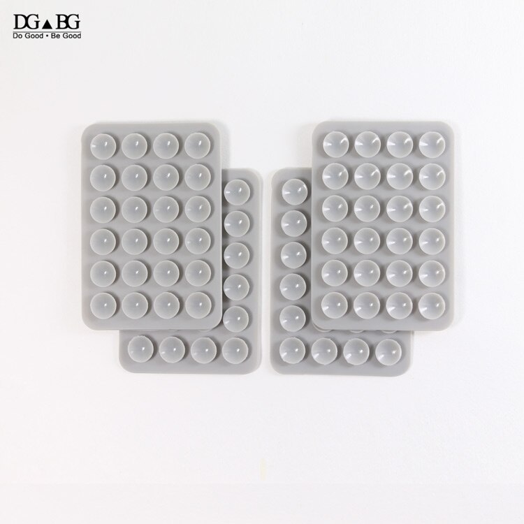 Silicon Rubber Sucker Cup Plastic Suction Cup Non Slip Mat Conveniently Mobile Phone Holder Backed 3M Glue Sucker Pad: 4pcs