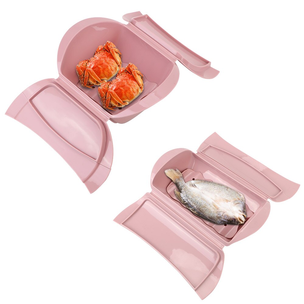 Silicone cozinhado peixe tigela microondas vapor com tampa cozinhar ferramentas de cozinha gadgets