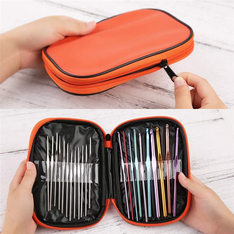 Lmdz 54 Pcs Haak Naalden Set Haaknaalden Kit Ergonomische Breien Naalden Stompe Naalden Stitch Marker Diy Met Storage Case