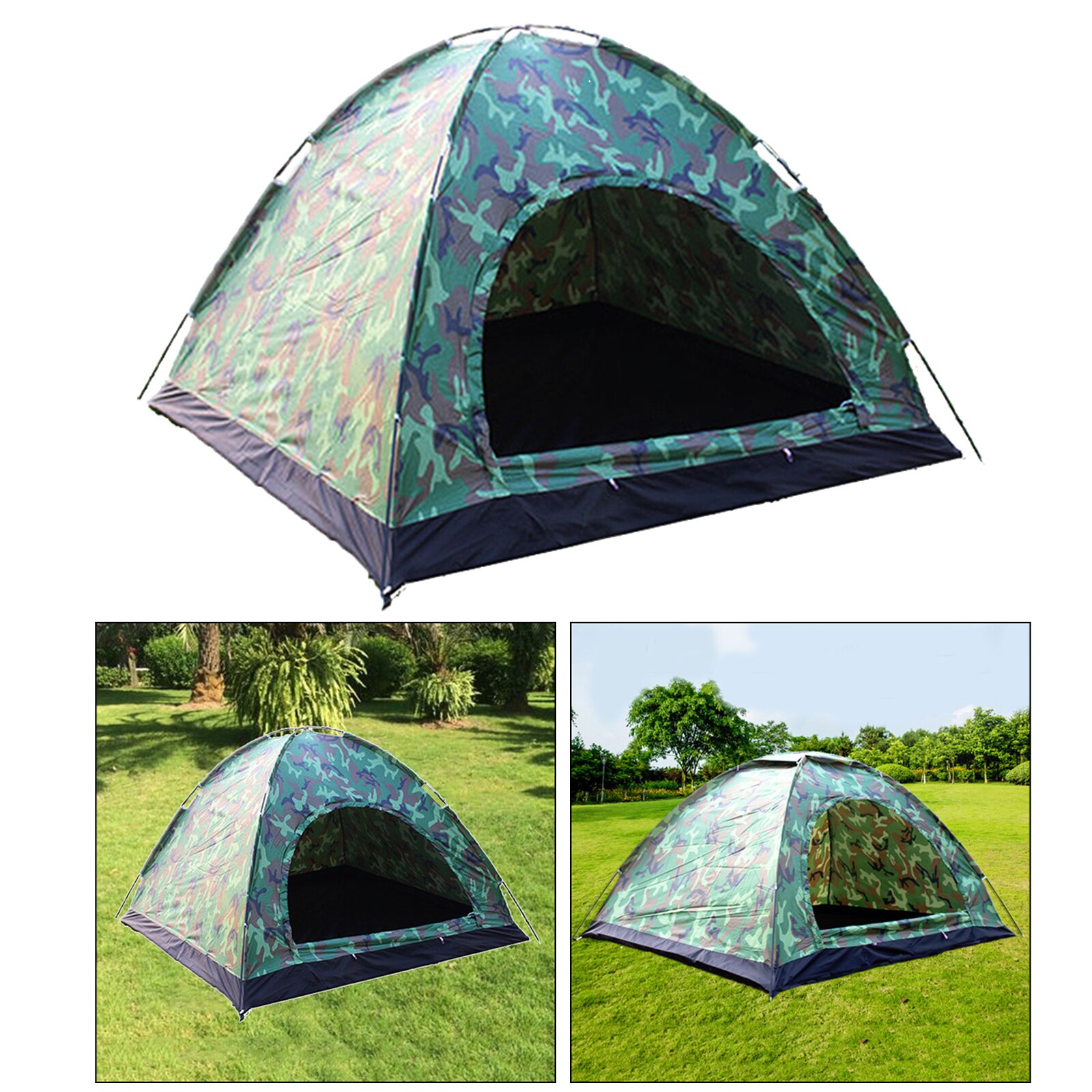 Camping Tent 4Person Instant Automatic Up Dome Tent Portable Sun Shelter