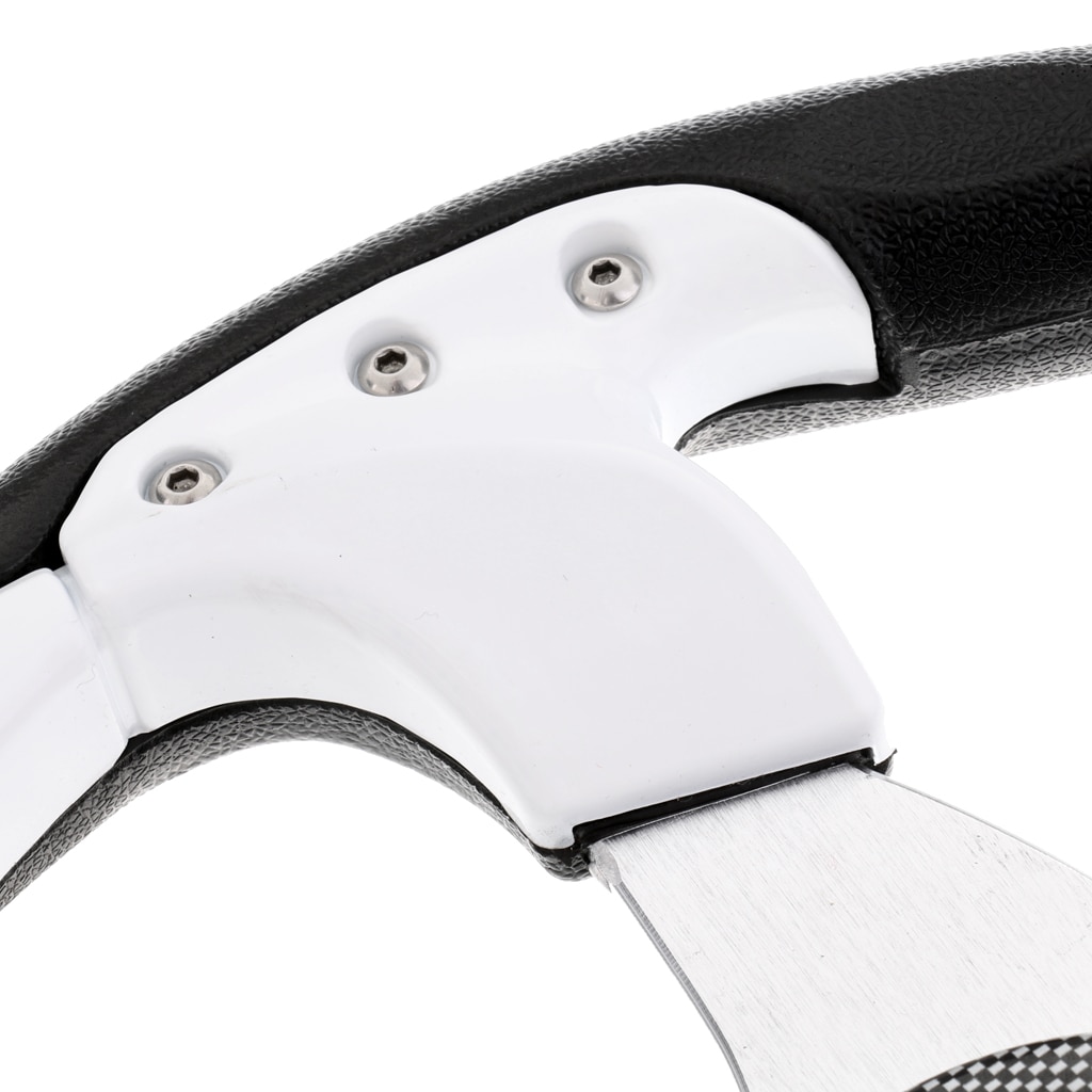 3 Spoke Boat Steering Wheel & Soft Grip - 13.4 inch Diameter