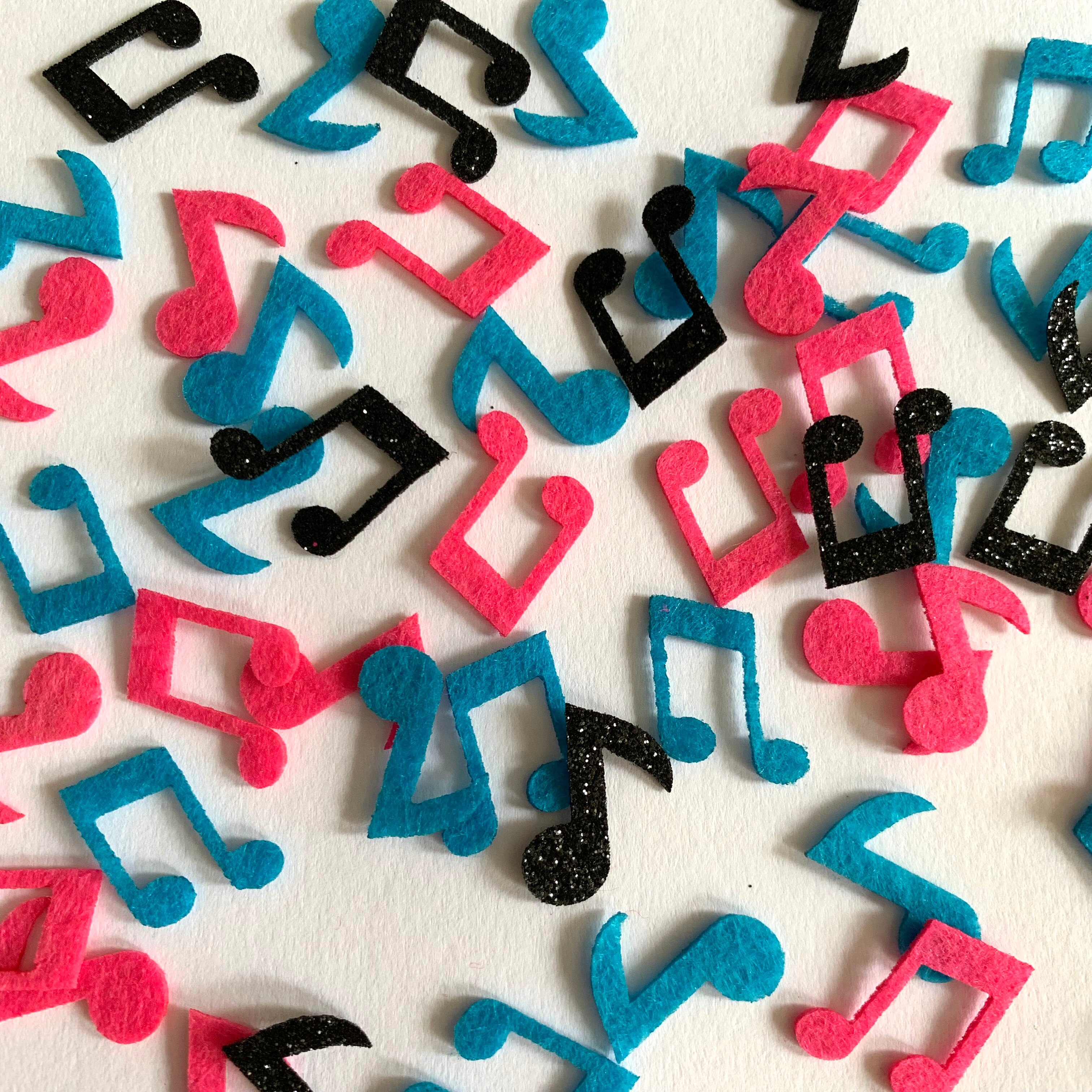 Music Note Confetti Happy Birthday Party Table Scatters Decorations Glitter non-woven Party Supplies Kids Room Deco