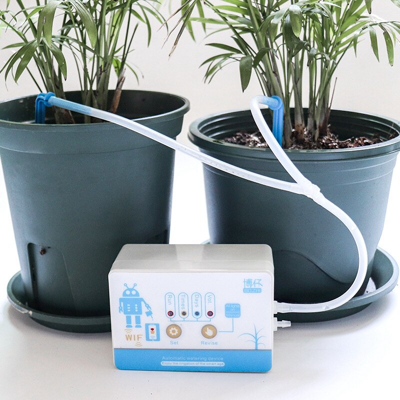 Mobile Phone Remote WIFI Control Watering Device ligent Auto Drip Irrigation System Garden Plant Water Pump Timer US Plug