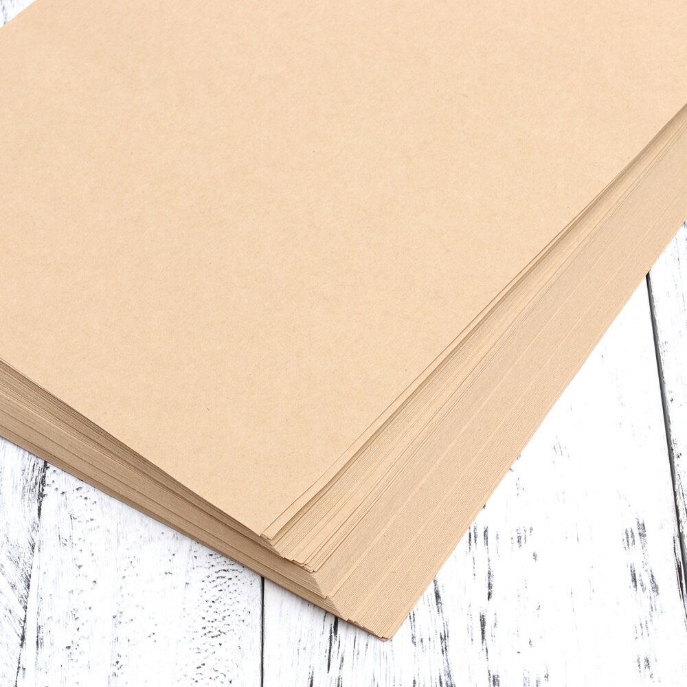 100 Sheets A5 Vintage Blank Kraft Letter Paper Retro Writing Paper