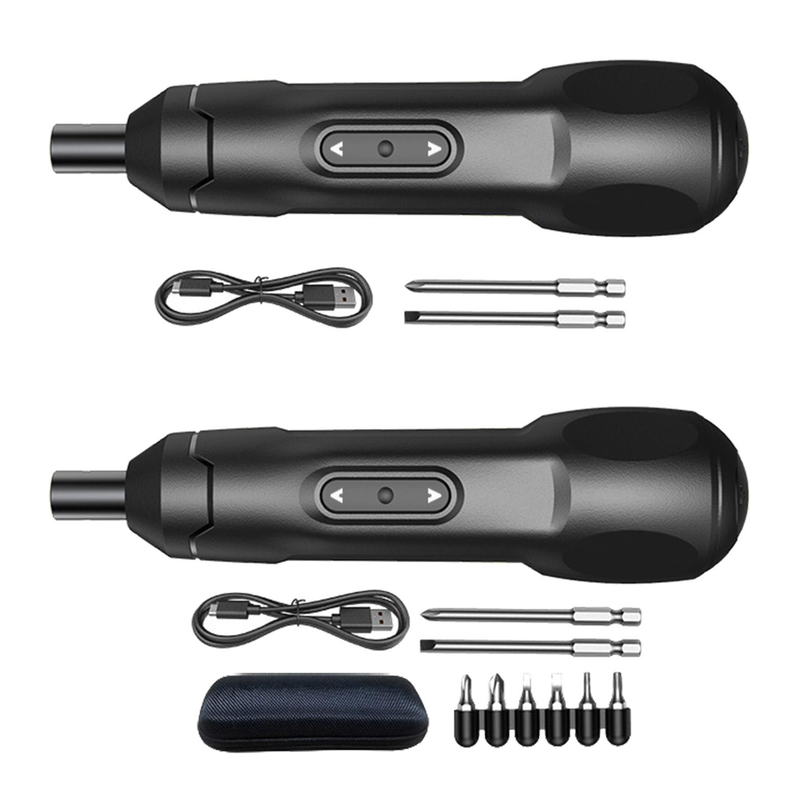 Portable Mini Electric Screwdriver Set 3.6V 850mAh Power Tool Impact Driver Power Drill Cordless for Household DIY Project