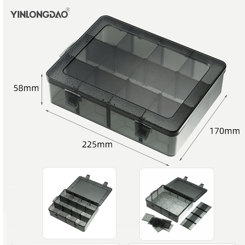 Removable Plastic Portable Parts Box Screw Storage Box Metal Parts Hardware Tool Screwdriver Auto Repair Tool Box