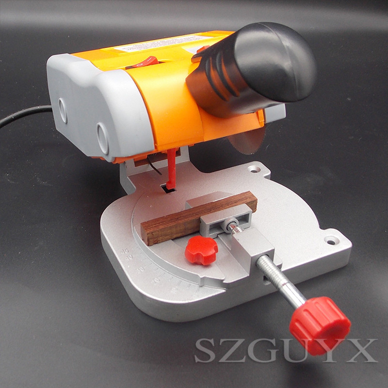 Miniature mini desktop DC cutting machine / cutting tool / for PVC woodworking metal cutting