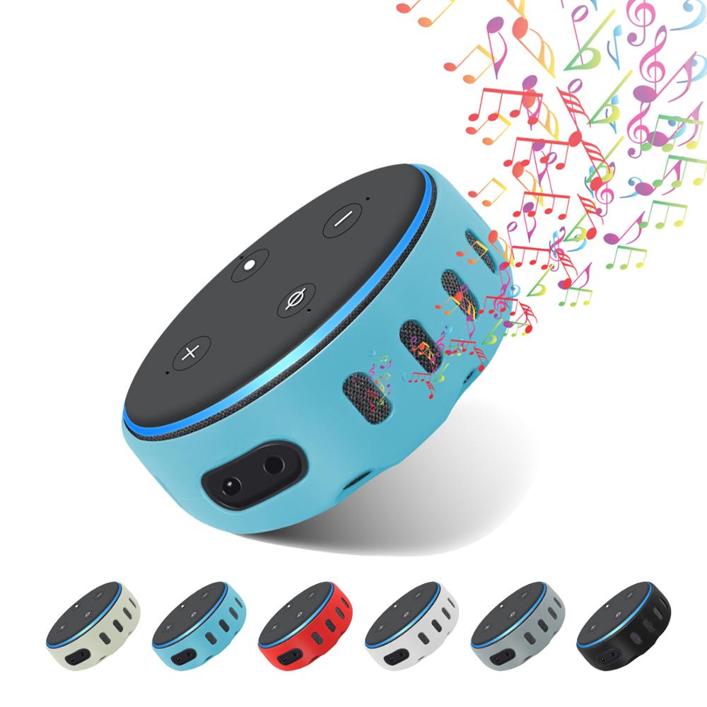 Speaker Silicone Protective Case With for Alexa Echo Dot 3rd Gen Release Skin-Friendly Bluetooth-Compatible Cover