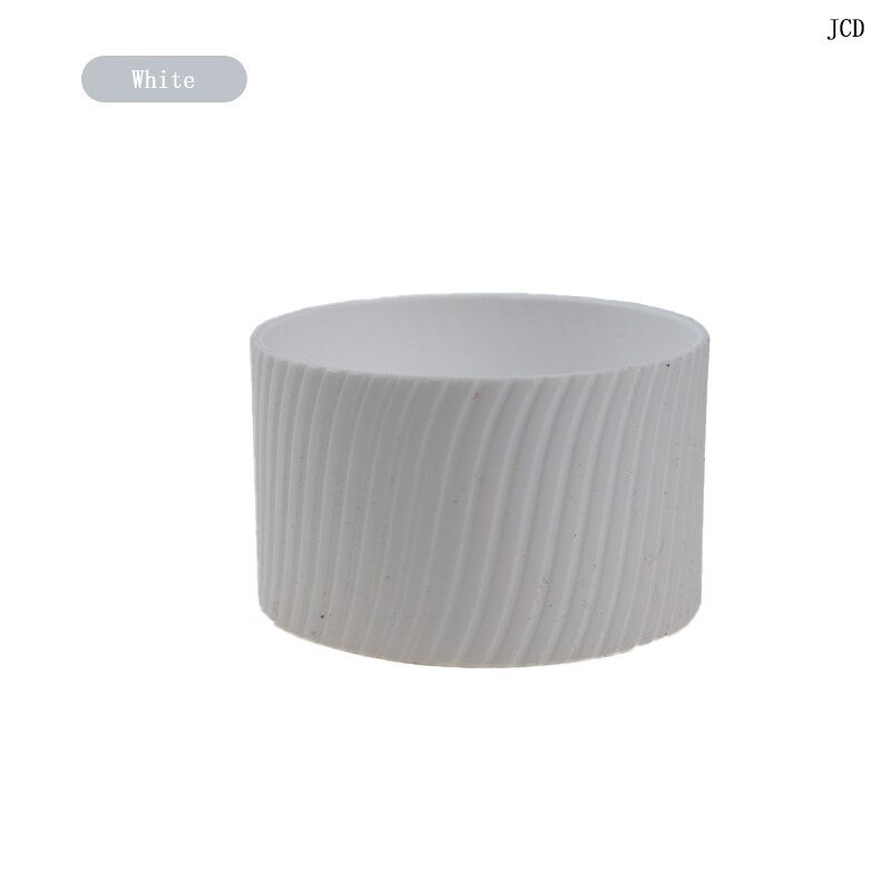 JCD 8cm Silicone Ceramic Cup Sleeves Coffee Mug Wraps Sleeves Recyclable Heat Proof Glass Water Cup Sleeves Cover Home Tools