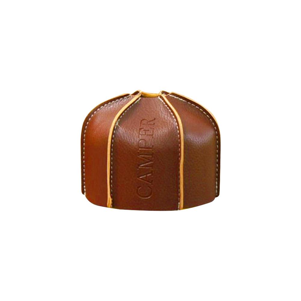 Anti-Collision Draagbare Rotan Gas Tank Cover Case Camping Warmer Case Gas Tank Cover Outdoor Camping Accessoires: brown 230g