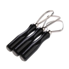 3Pcs/Set Wood Pottery Clay Sculpture Big Loop Tool with Stainless Steel Flat Wire Tool Useful