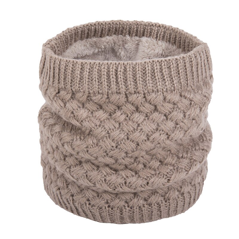 Bufanda de lana con degradado para hombre y mujer, Bandana Unisex de tejido sólido cálido, diadema de terciopelo, de invierno